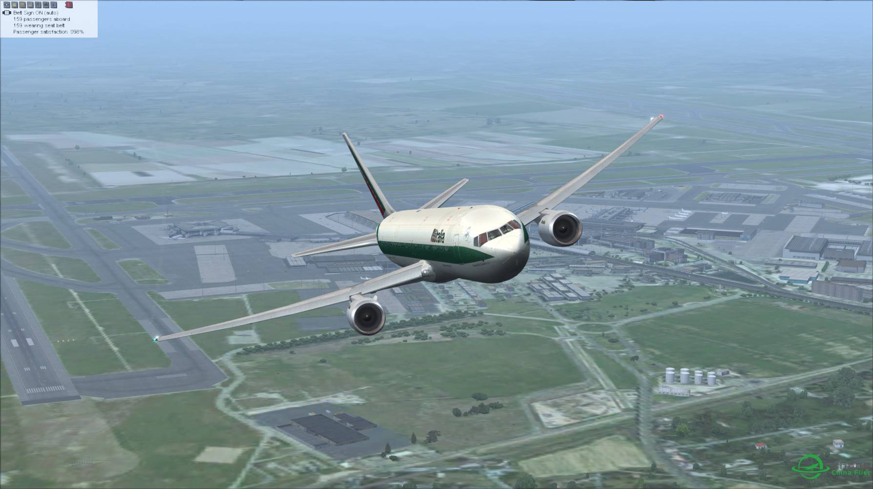 意大利航空 767-300ER 罗马-吉隆坡-5333 