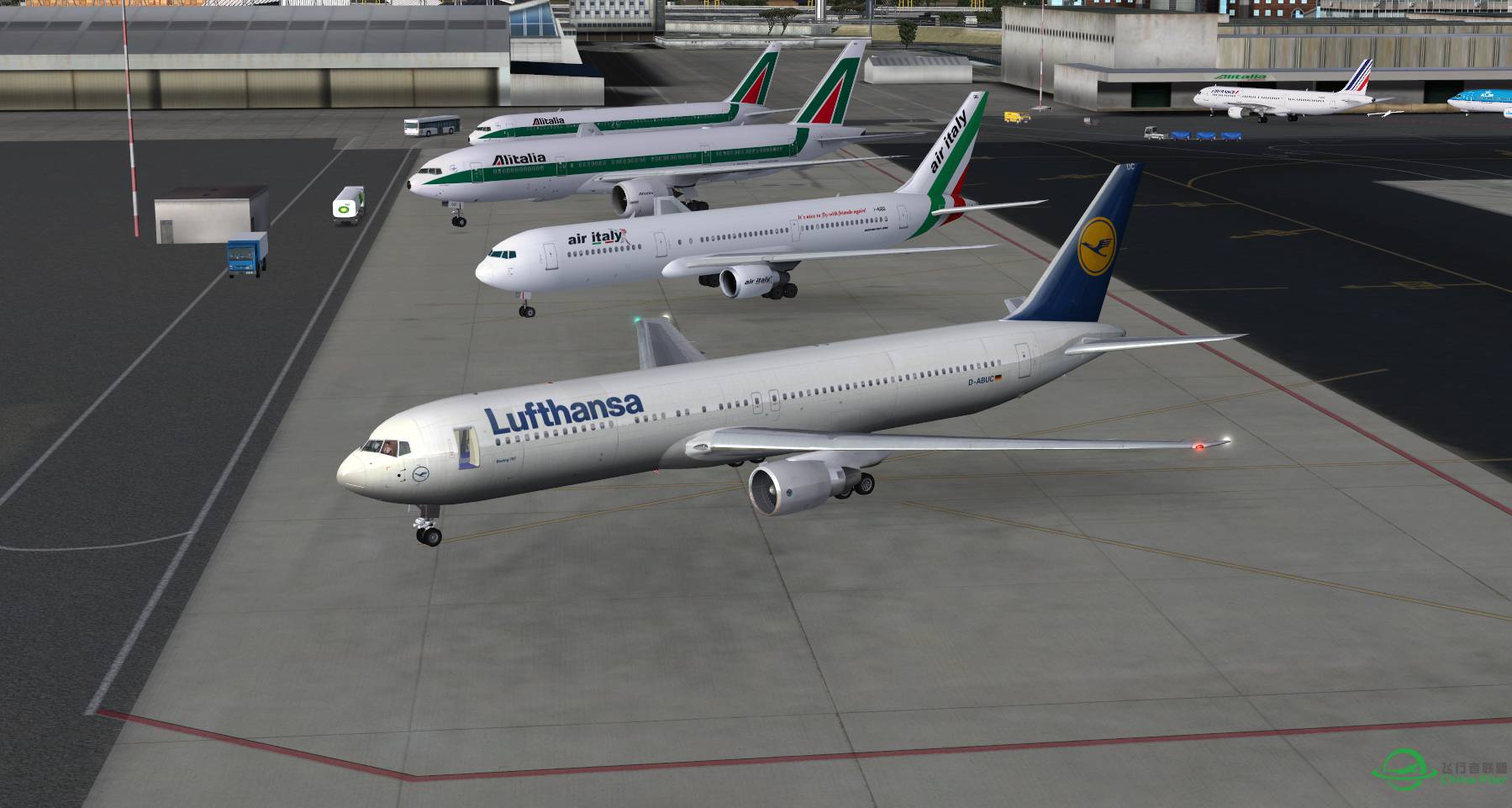 汉莎航空 767-300ER 雅加达-罗马-4822 