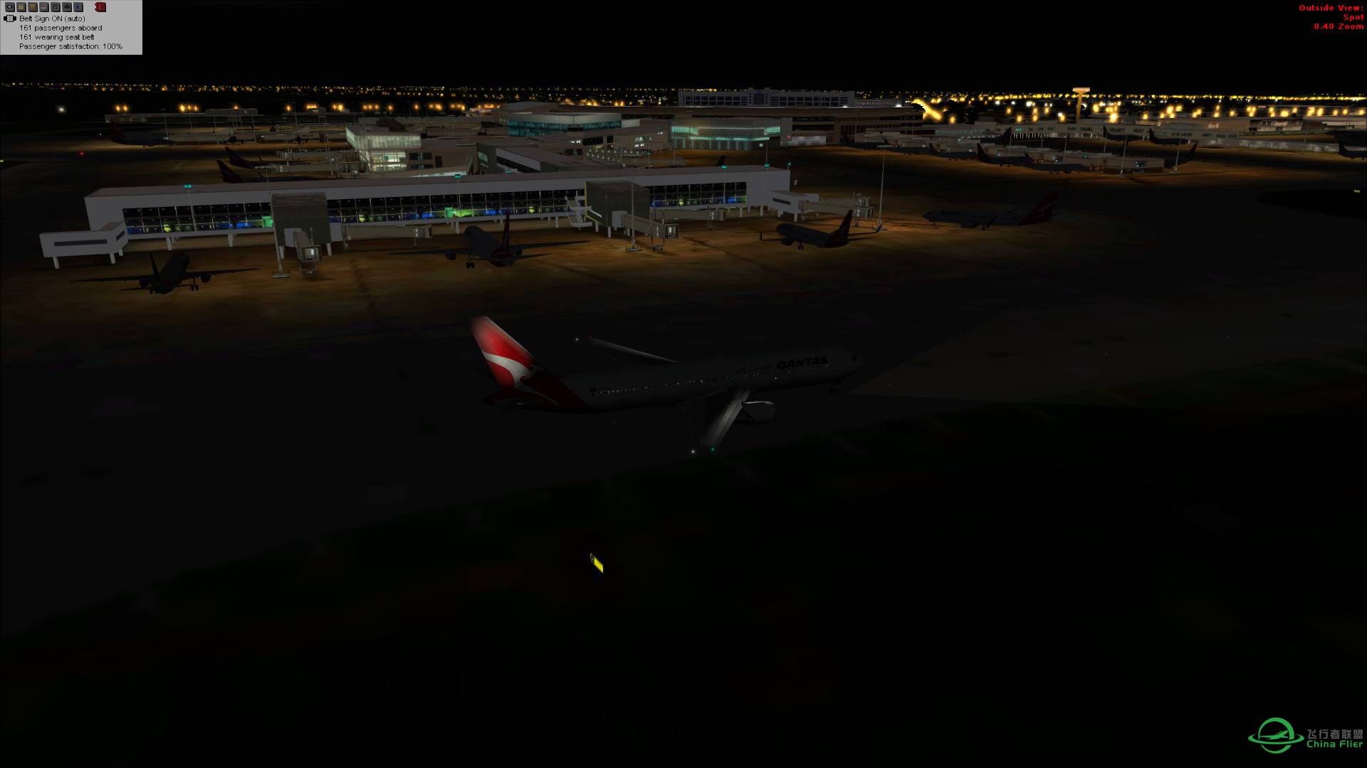 历时13h44m 墨尔本-卡拉奇 Qantas 767-300ER-6635 