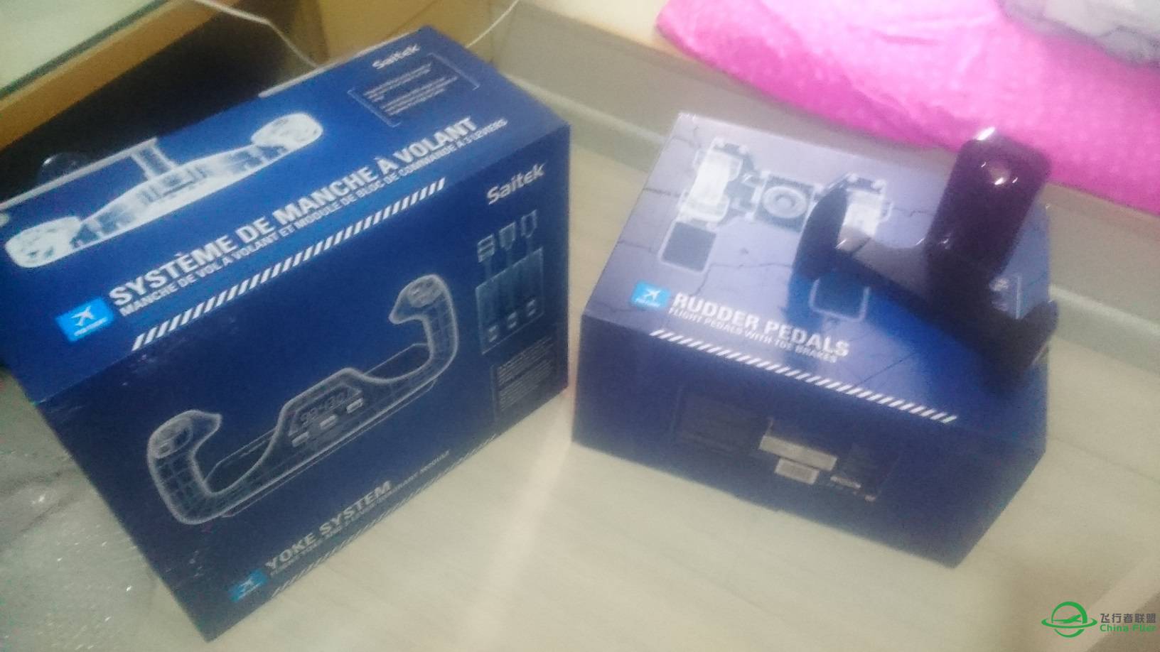 出Saitek YOKE全套民航摇杆+PZ35脚舵-6458 