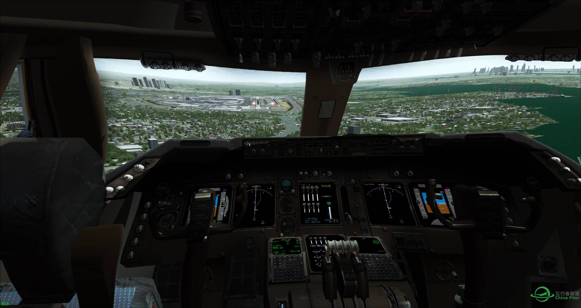 KLM荷兰皇家航空老涂装 圣马丁直飞 纽瓦克自由国际机场-8857 