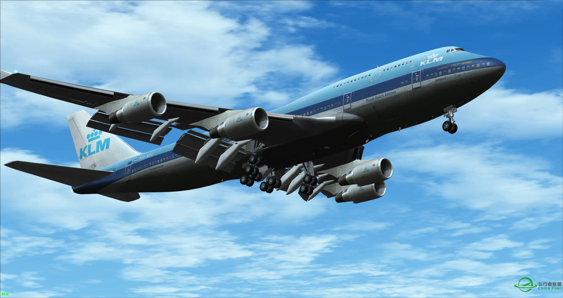 KLM荷兰皇家航空老涂装 圣马丁直飞 纽瓦克自由国际机场-9524 