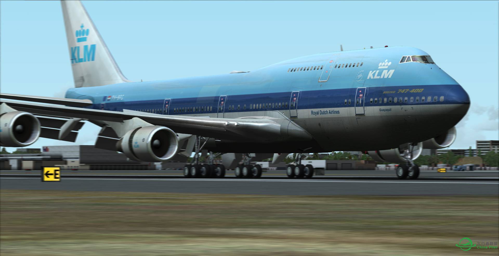 KLM荷兰皇家航空老涂装 圣马丁直飞 纽瓦克自由国际机场-2117 