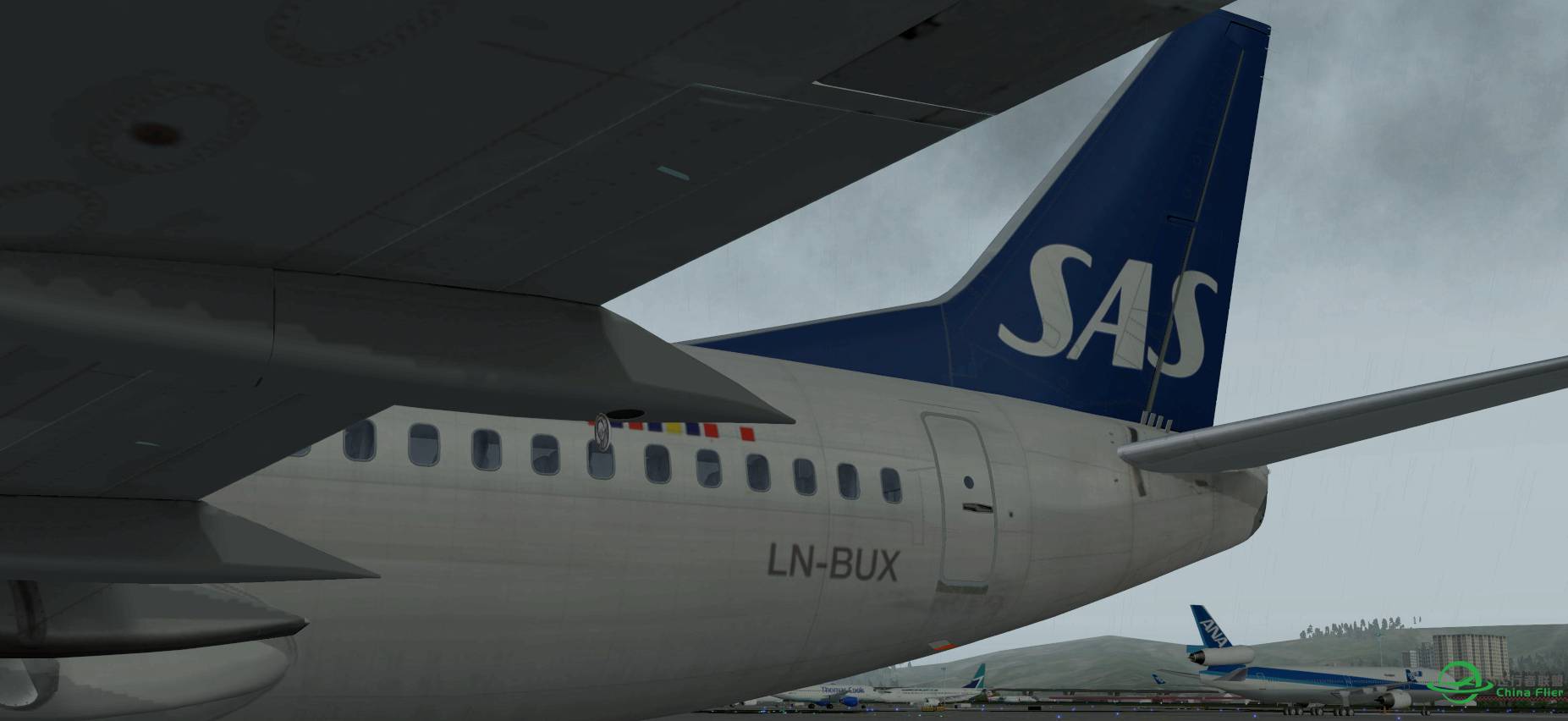 听说台风要登陆了于是挂真实天气飞一班台湾-765 