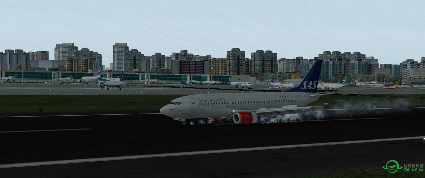 听说台风要登陆了于是挂真实天气飞一班台湾-418 