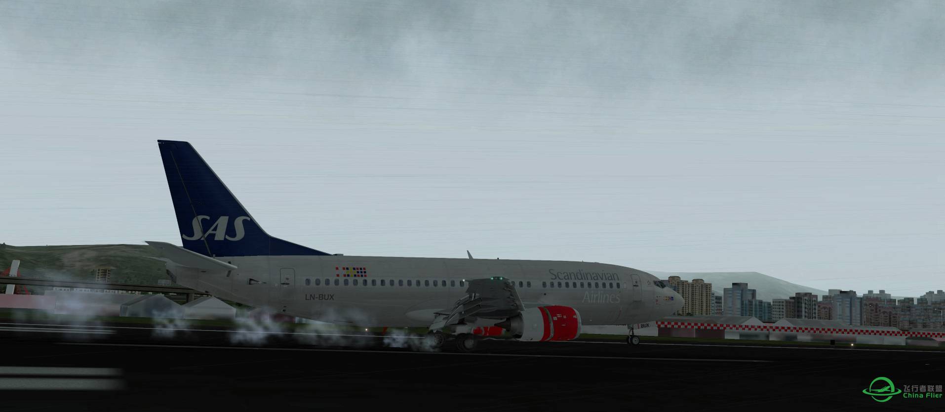 听说台风要登陆了于是挂真实天气飞一班台湾-8035 