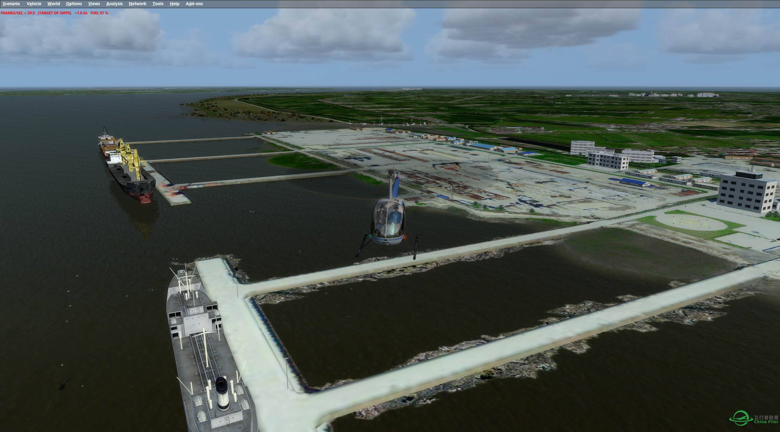 新版长兴岛地景中国海事局直升机坪测试-851 