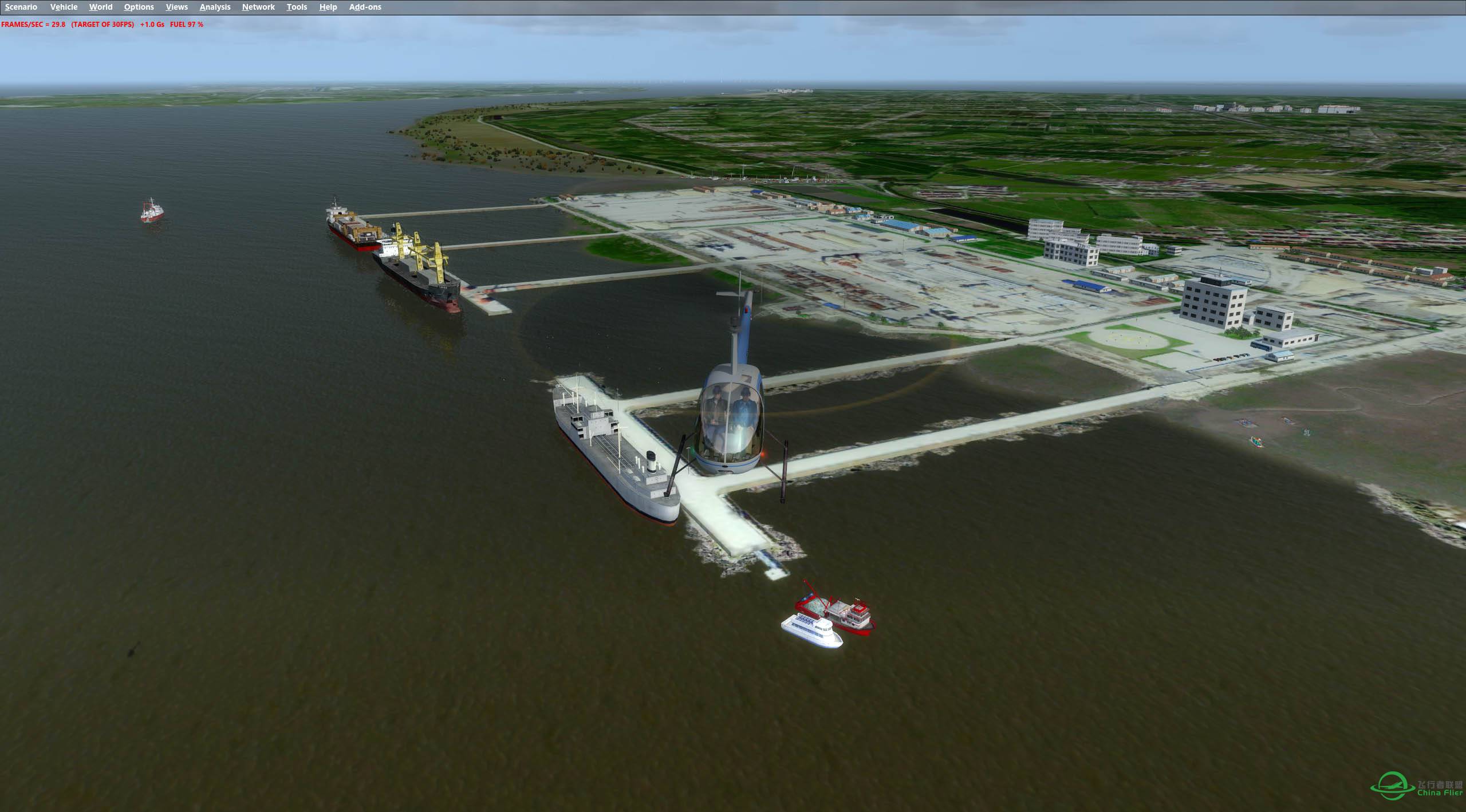 新版长兴岛地景中国海事局直升机坪测试-4671 