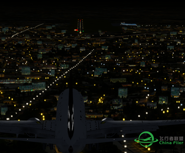 晚上飞的时候机场进近灯光没有那种闪烁感是怎么回事呀？-5614 
