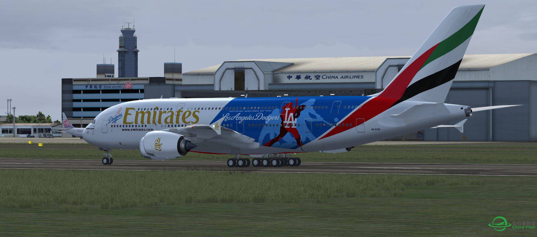 A380 Emirates LA RCTP takeoff-4209 