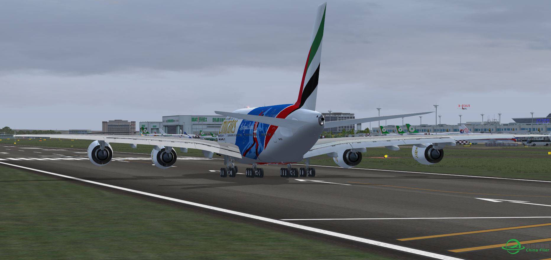 A380 Emirates LA RCTP takeoff-6869 