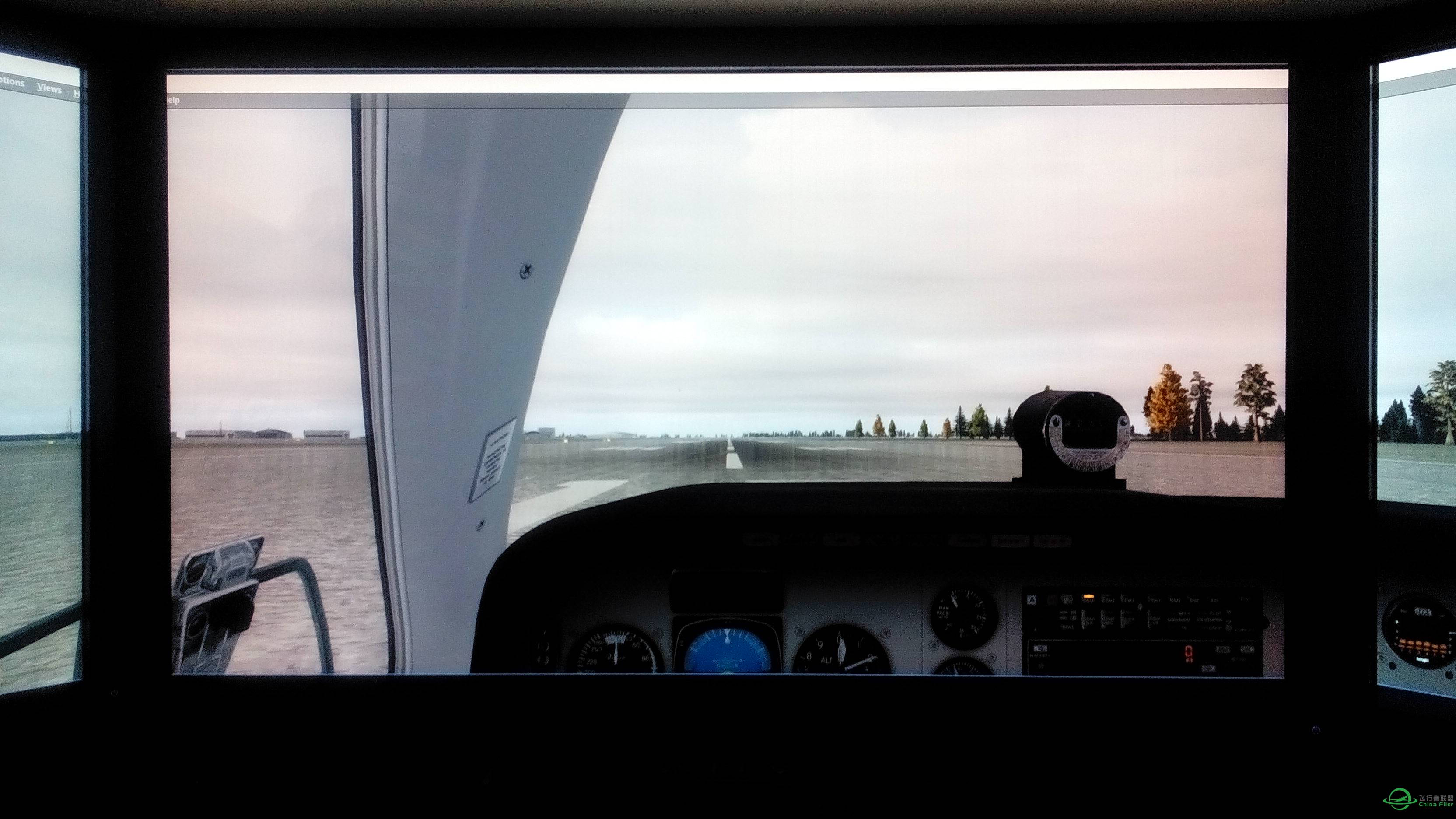 硬件升级完毕，上P3D实机测试，默认机型地景，开最高效果-130 