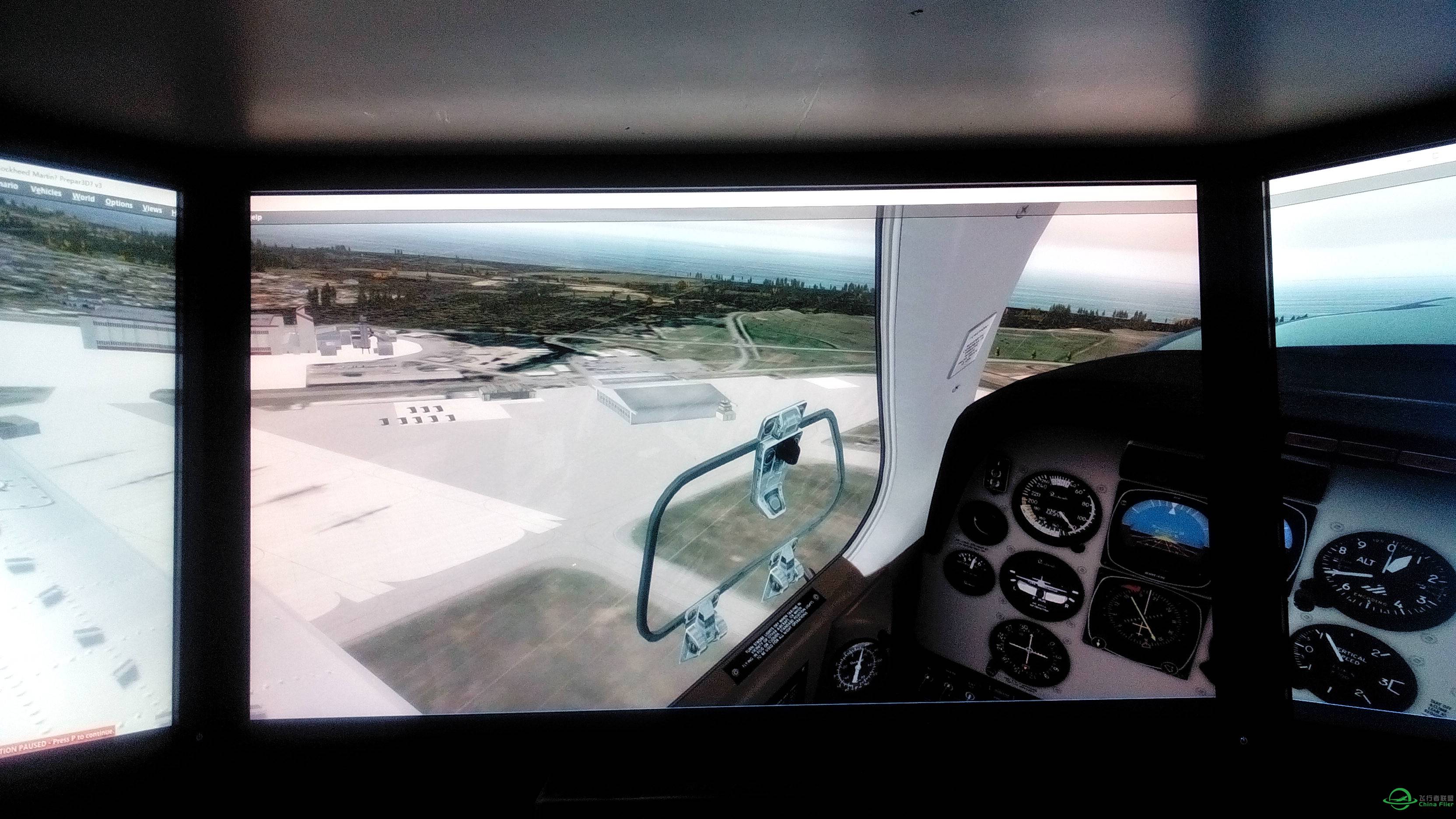 硬件升级完毕，上P3D实机测试，默认机型地景，开最高效果-9988 