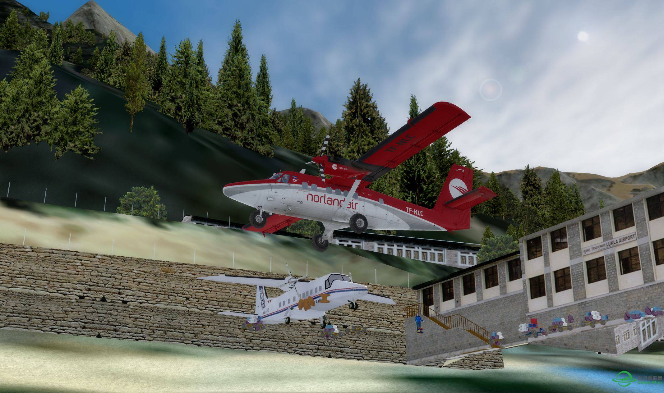 P3D的VNL2为什么飞机飘在空中？-5368 