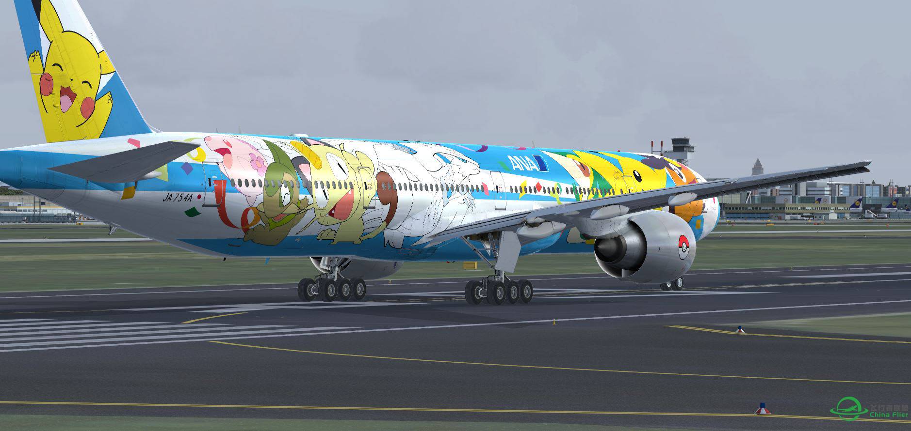 B777 ANA pikachu-4883 