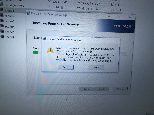 P3D為何安裝會出現如此情況-1268 