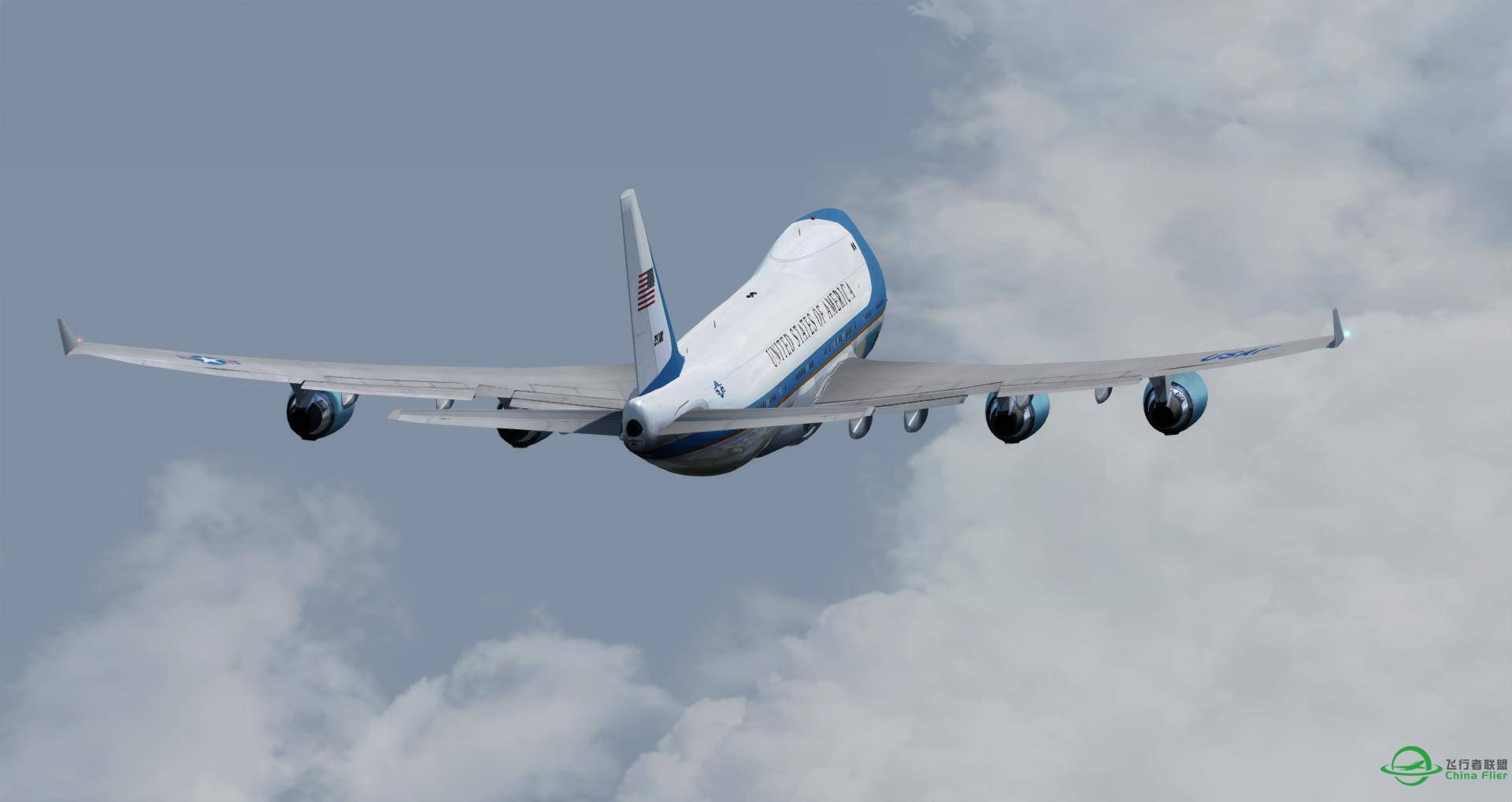 美国总统 空军一号，抵达杭州萧山国际机场-5907 