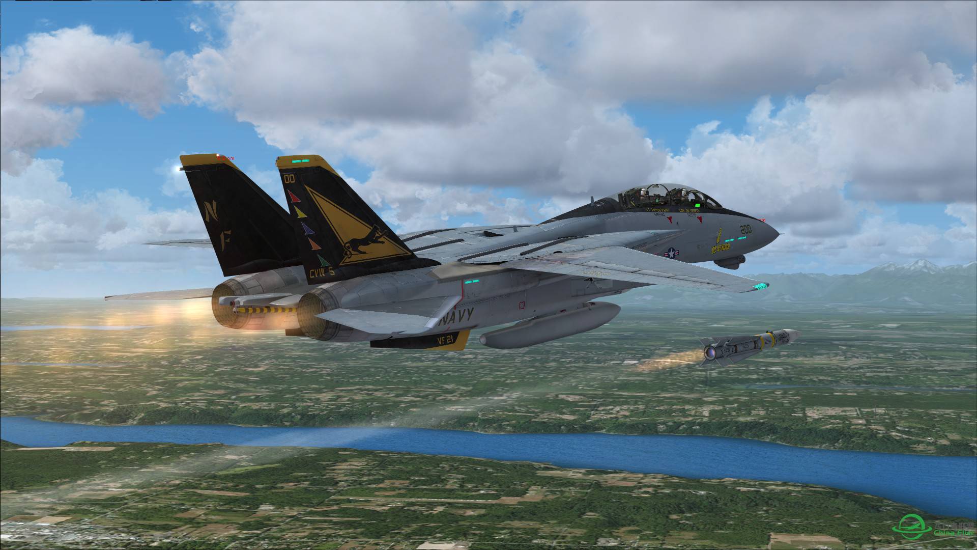 F-14发射AIM54不死鸟飞弹-4915 