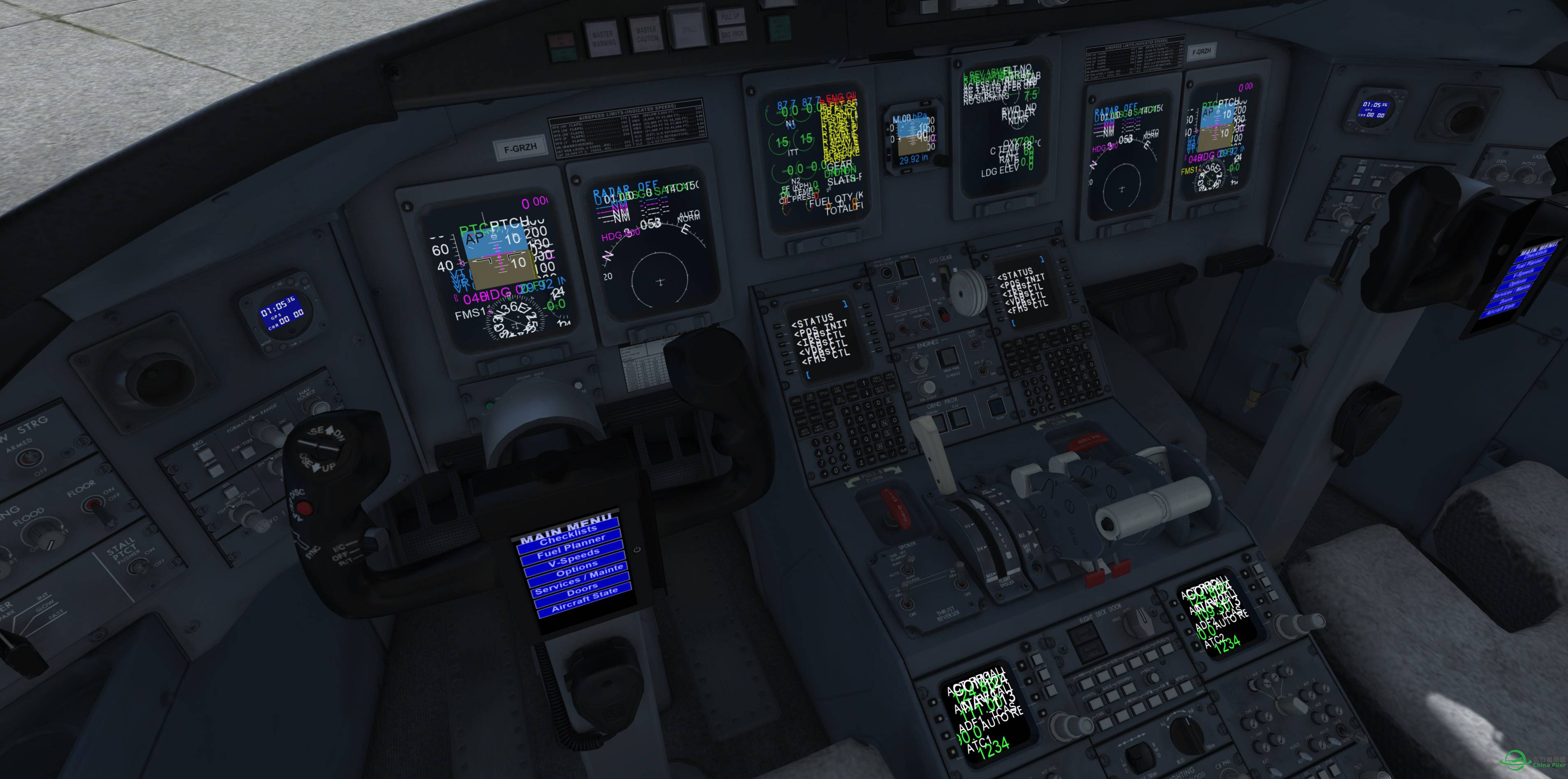 AS CRJ机模字体显示不正确-5471 