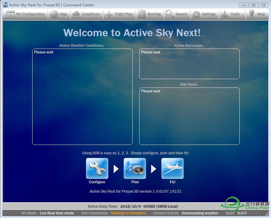 Prepar3D V3.4.9版本   ASN for P3D SP5更新到6107 不能使用-277 