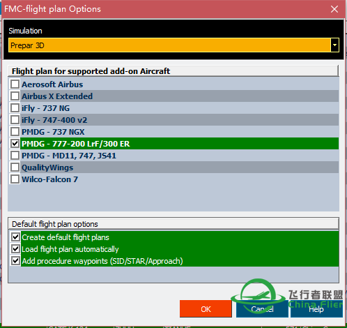 P3D PRO ATC X 无法输入公司航路-4612 