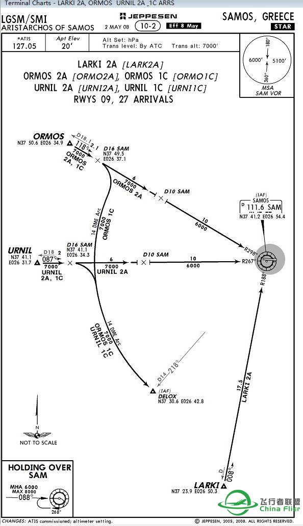 求！Samos LGSM机场进近图-3871 