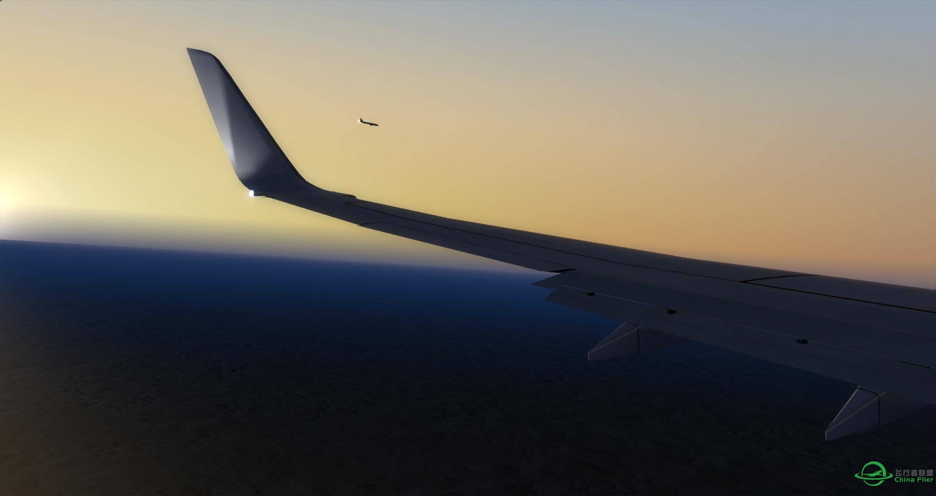 大漠落日黄金图，皇家摩洛哥航空落地达曼法赫德国王国...-4332 