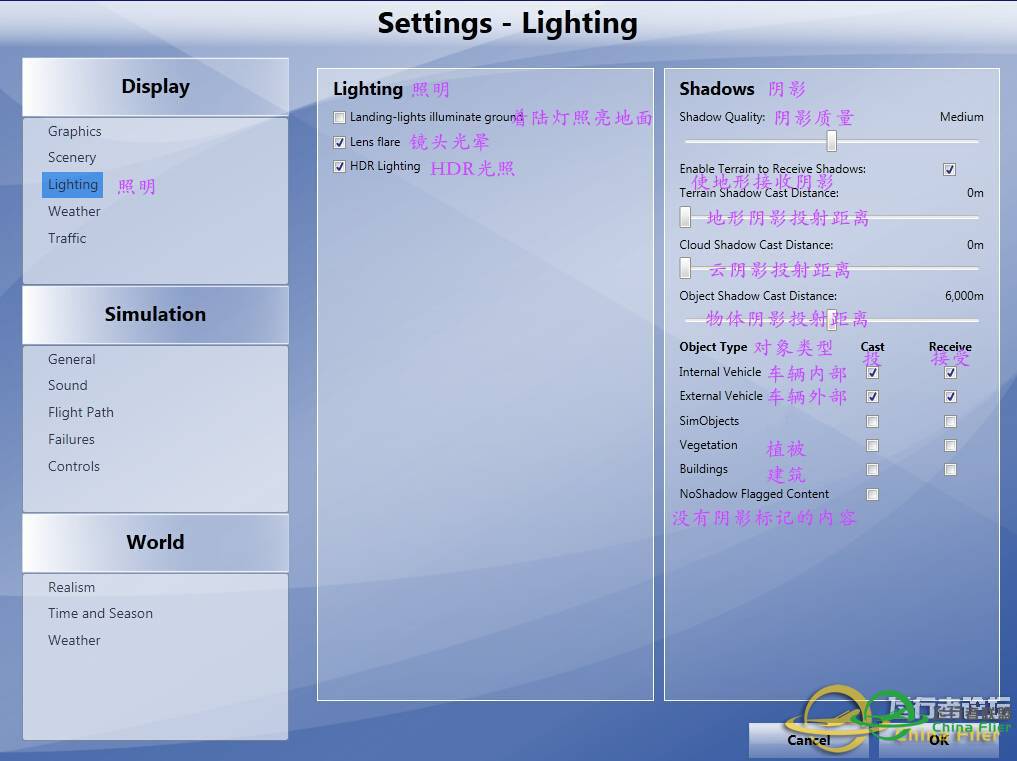 P3D设置里面有两项不是很懂，求教一下-3756 