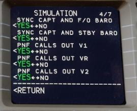 PMDG777 MENU設定心得和時鐘小功能-7047 