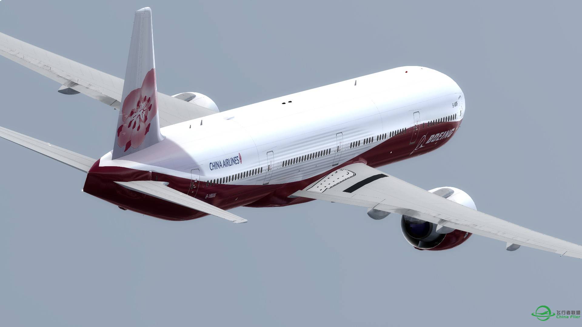 華航777 一圖 P3D 台北到高雄-74 