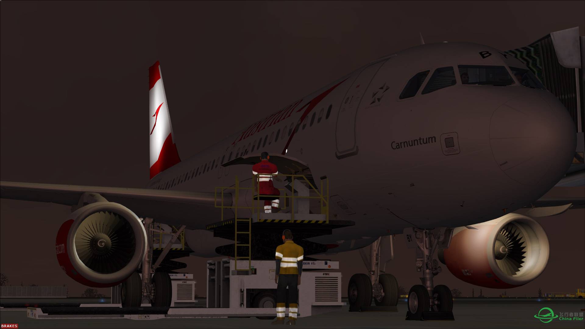 【FSL A320】奥地利航空OS901 夜航因斯布鲁克-2948 
