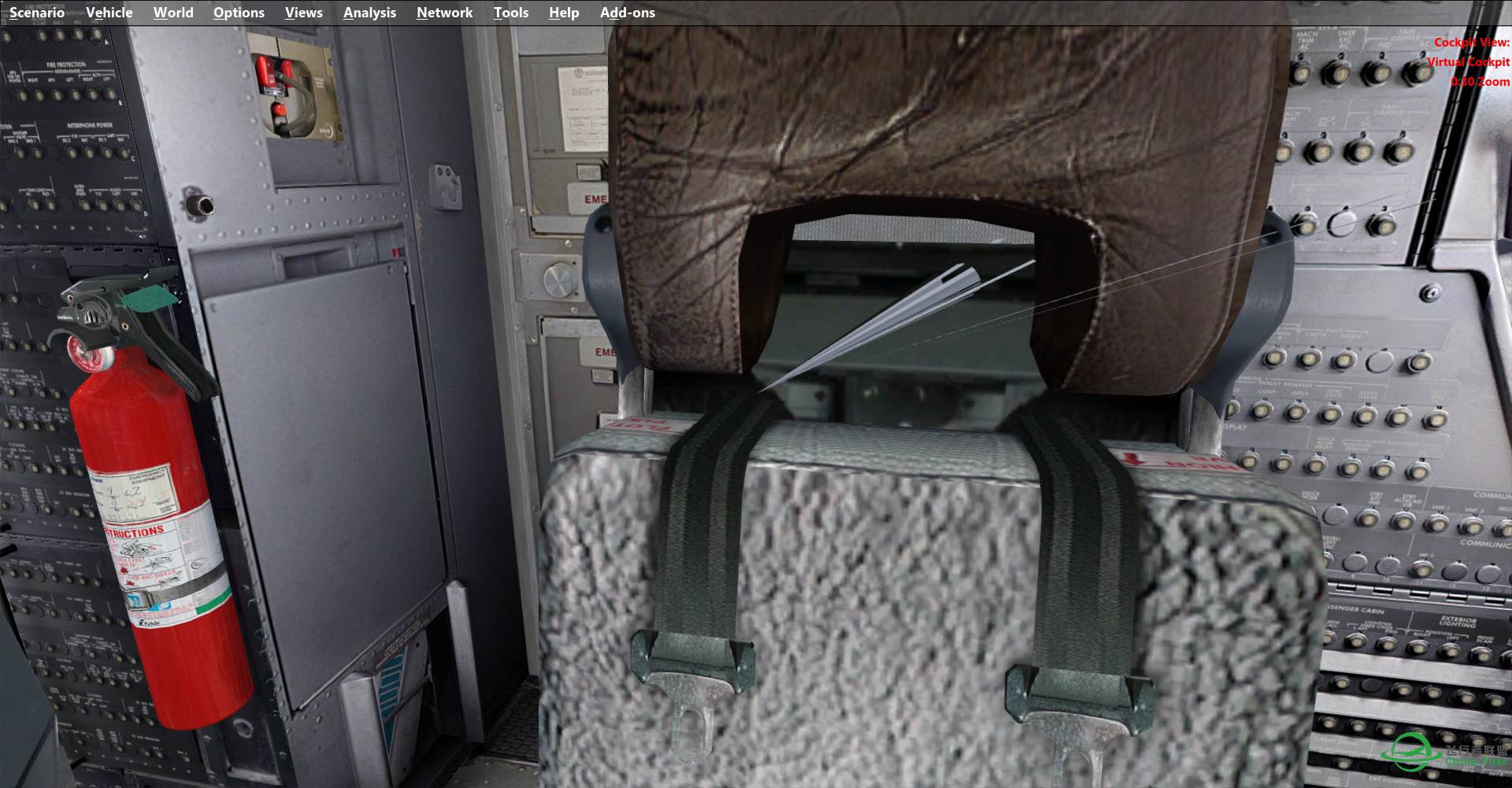 P3D737驾驶舱后面突然有这种东西-6449 