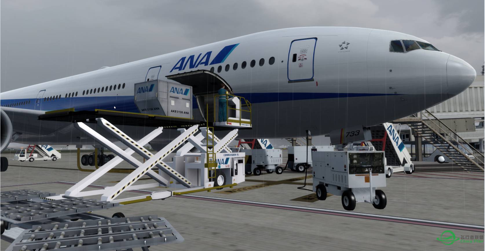 P3Dv3[AS16+REX4+GSX+PMDG777]ANA日常-7256 