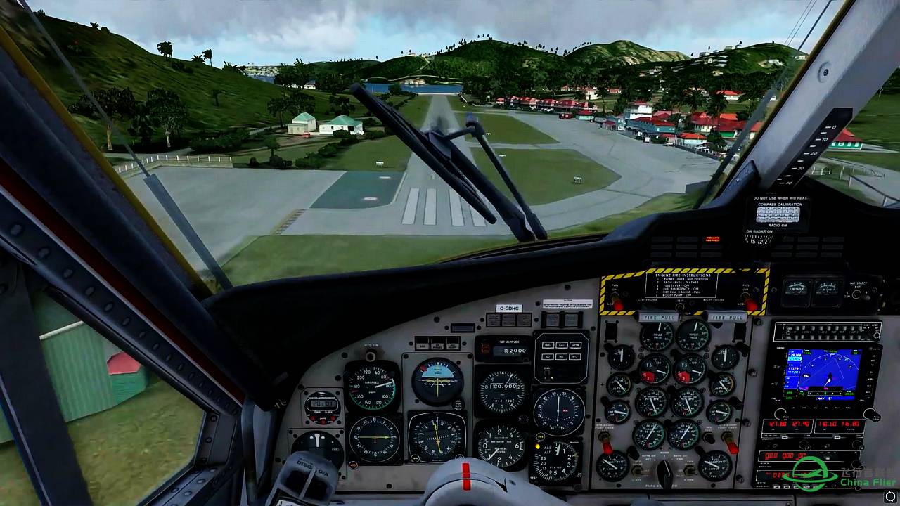 【新视频预告】Prepar3D - Aerosoft DHC-6 approch rwy09 TFFJ