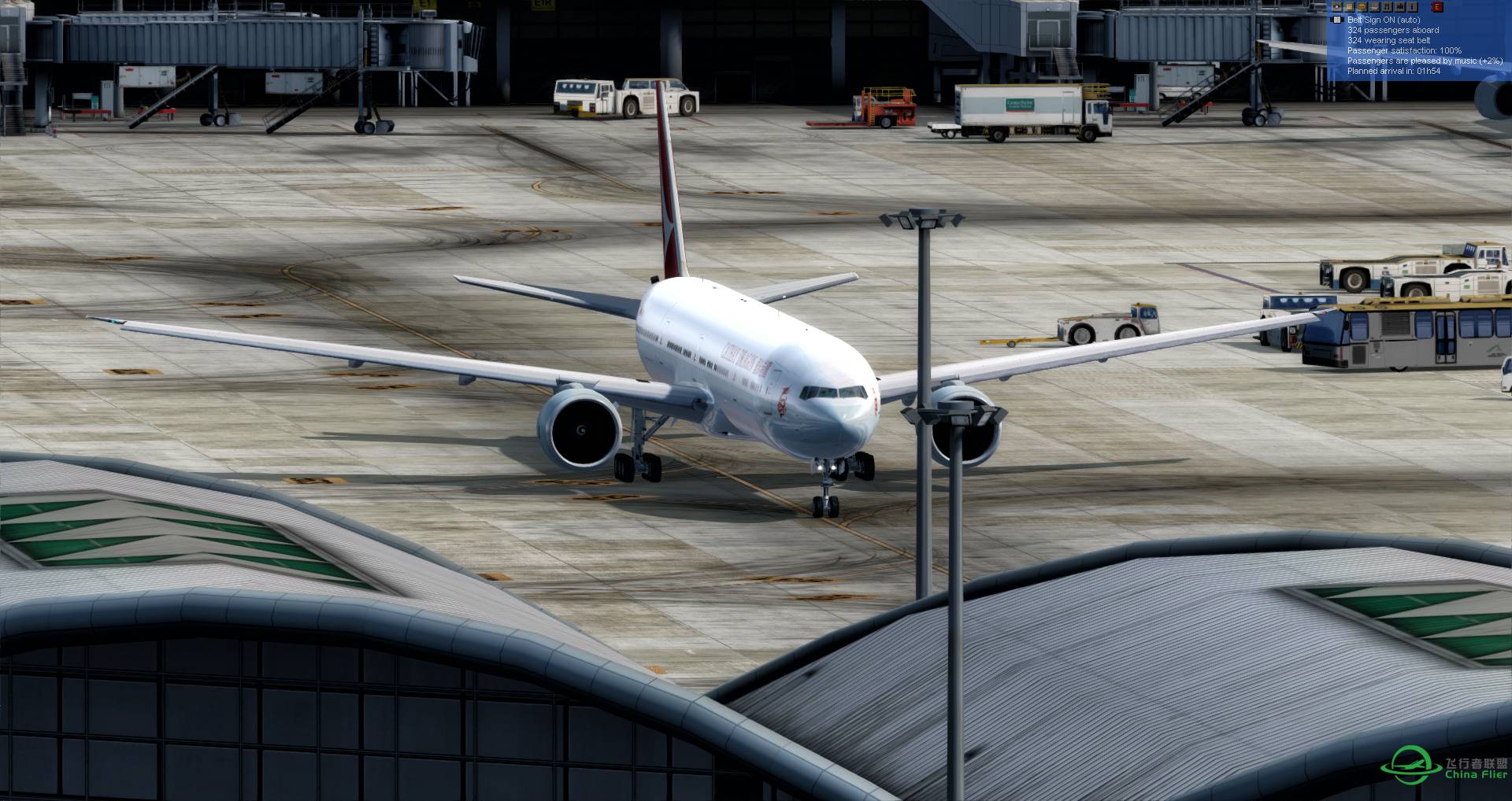 红烧鱼的诱惑，国泰港龙 航空落地浙江温州机场-3454 