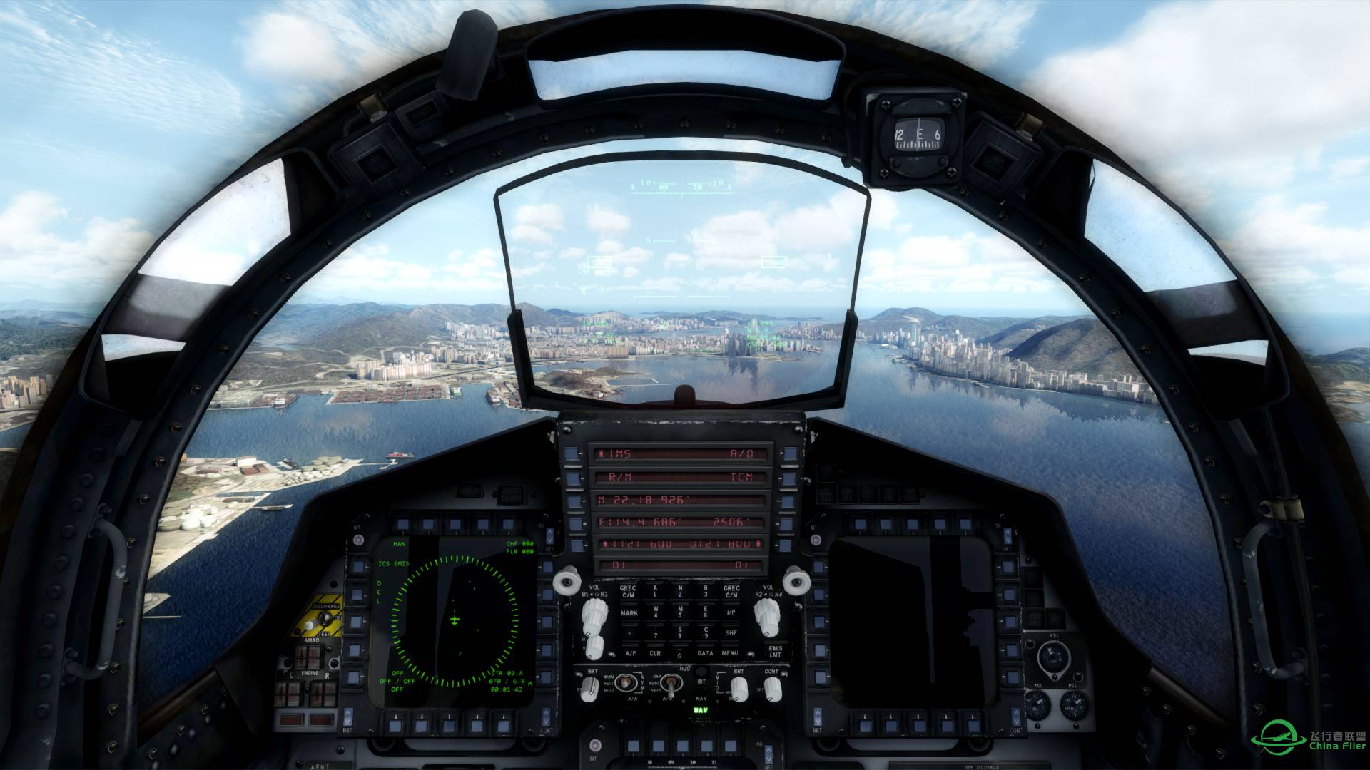 港湾上空的老鹰，F-15E香港启德试飞-220 