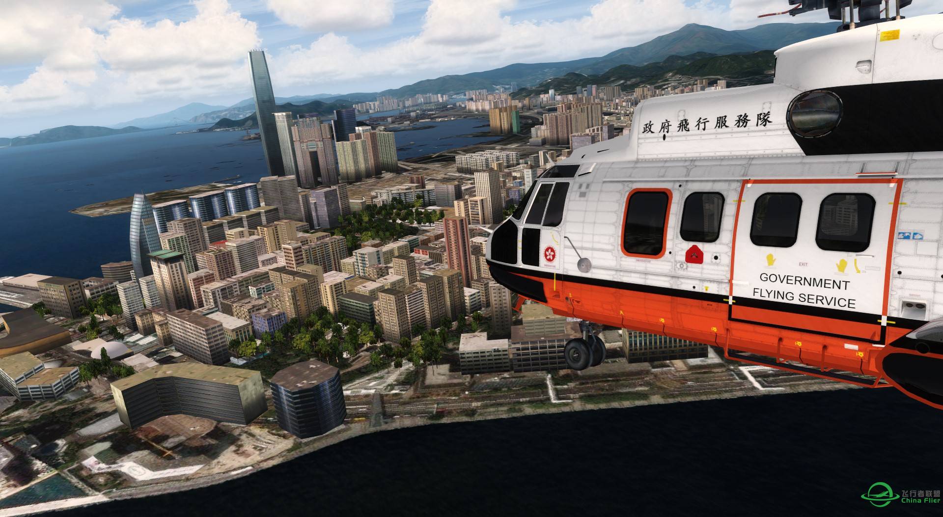 港湾上空的老鹰，F-15E香港启德试飞-2432 