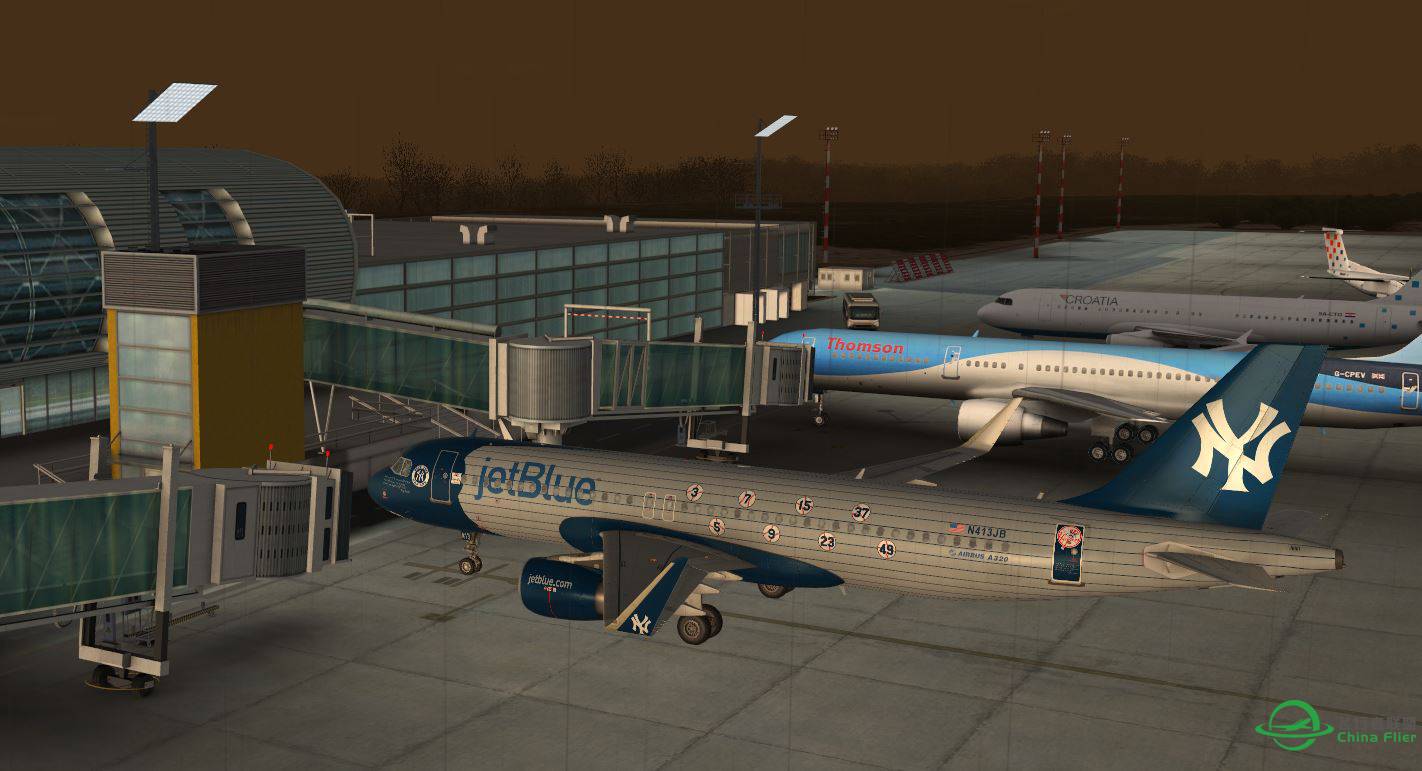 A320 JetBlue new york yankees-7509 