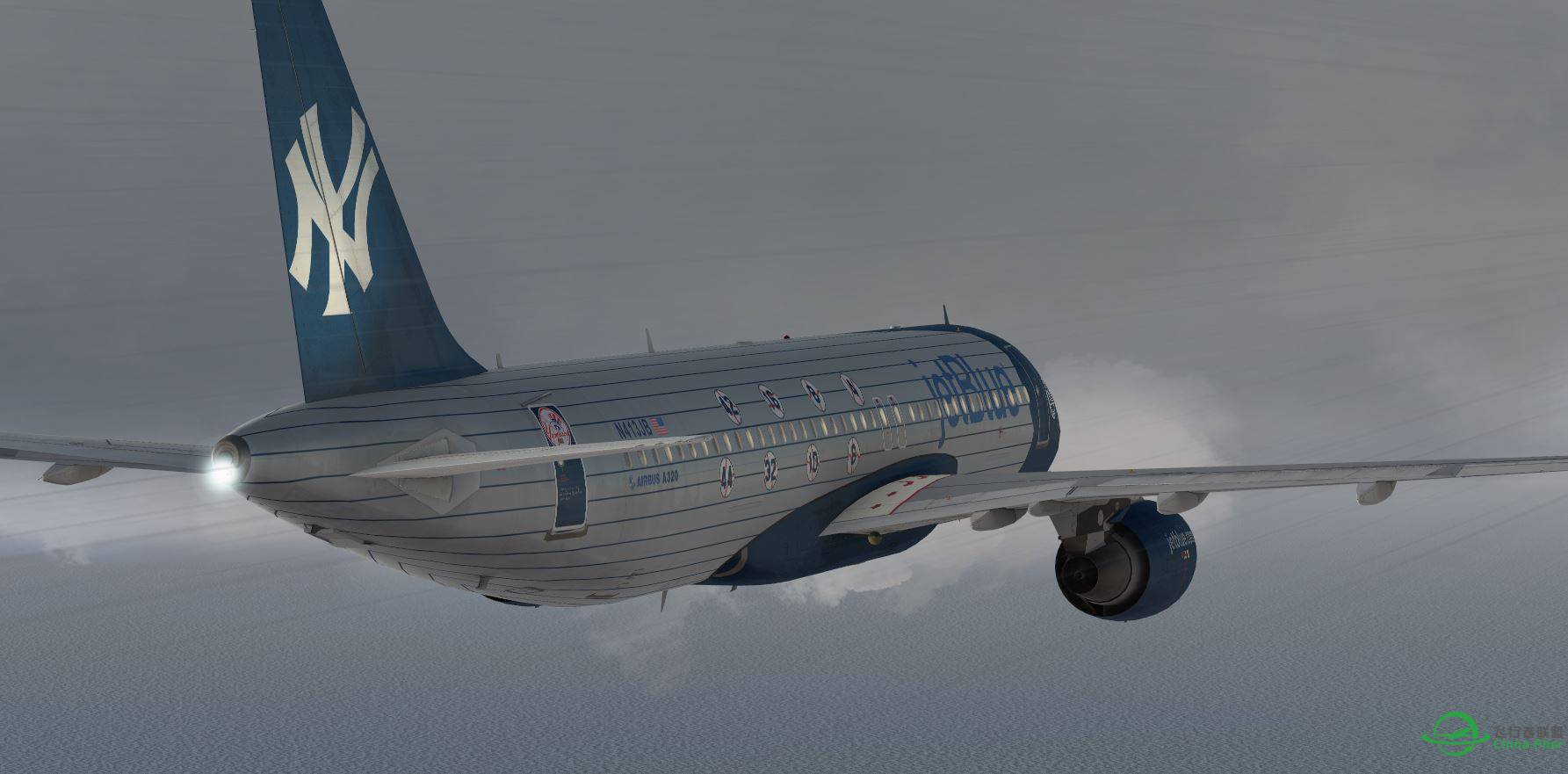 A320 JetBlue new york yankees-9360 