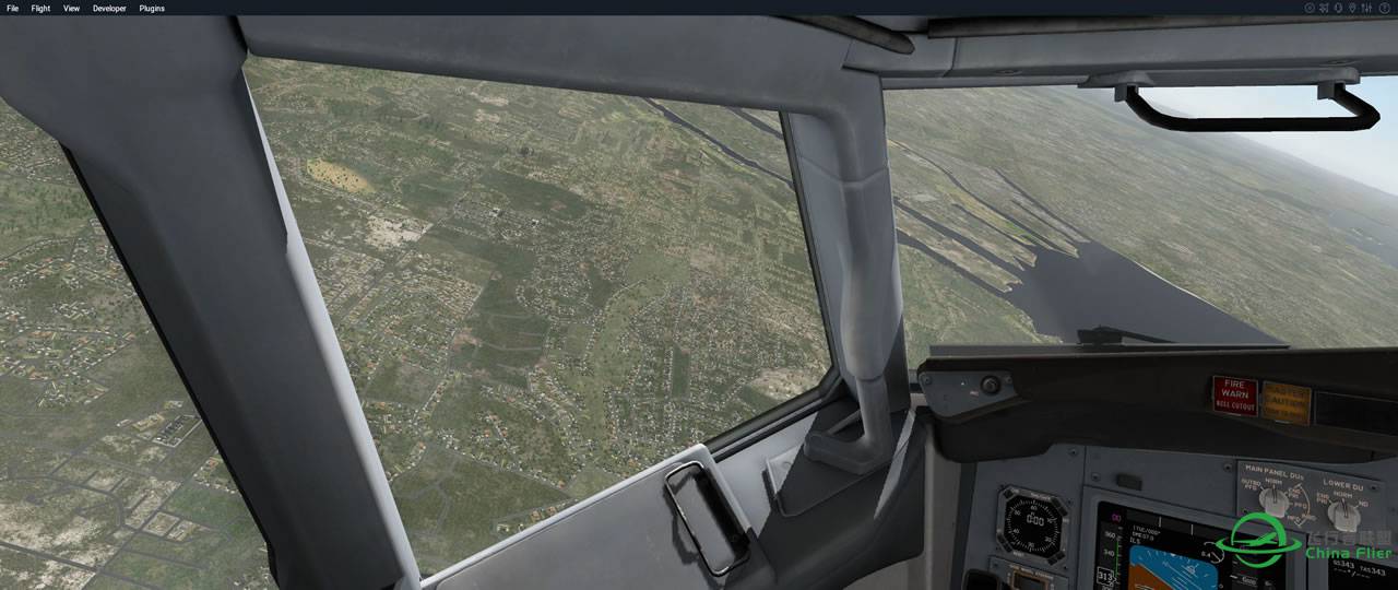 XPLANE11自带地景下完了-2564 