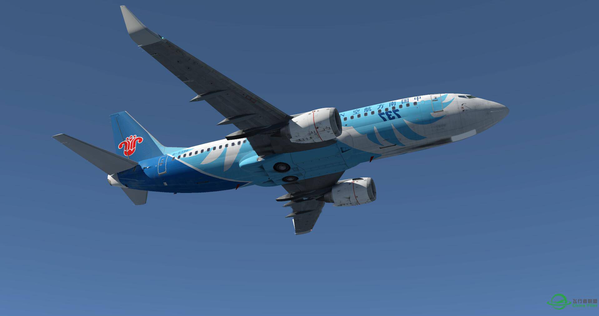 美图又来一波，XP11，波音737-300南航梦幻之翼香港飞台北-1393 