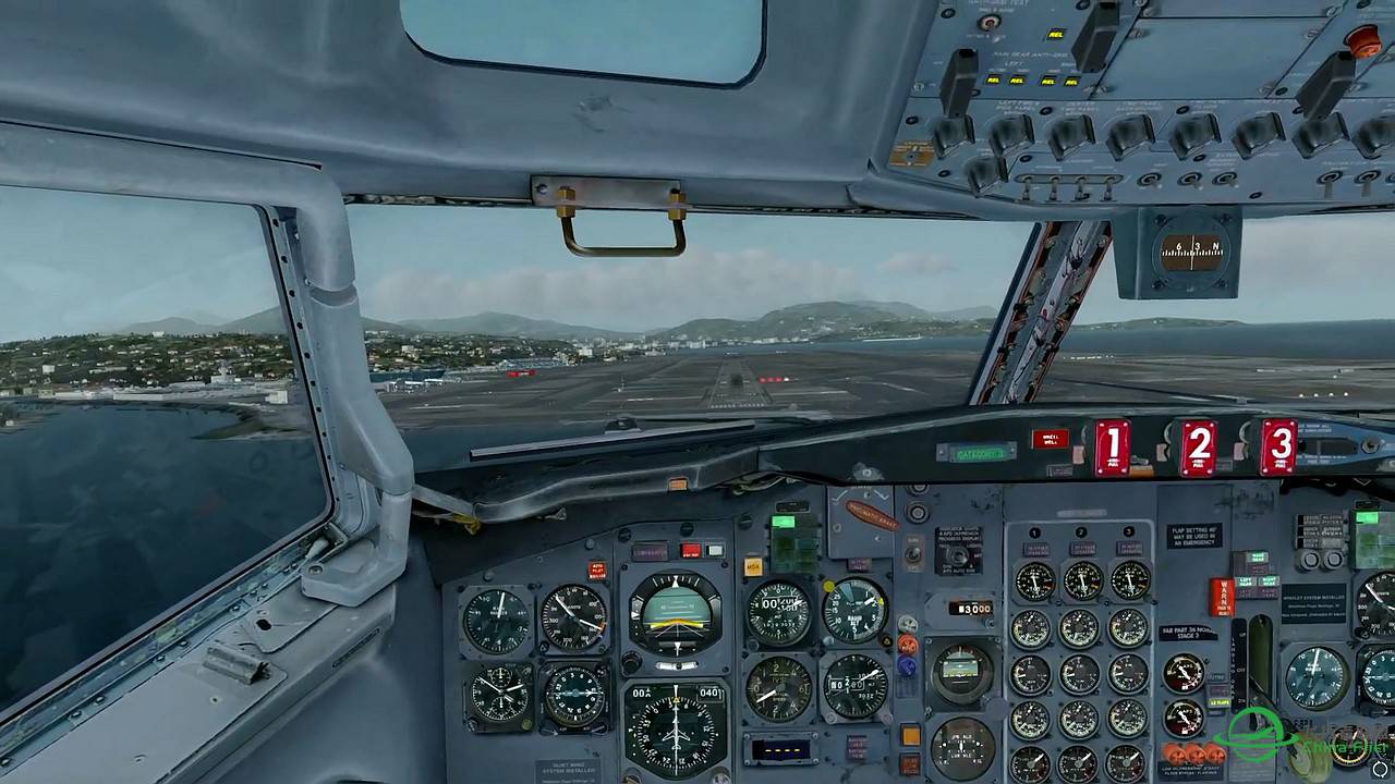 【新视频预告】Prepar3D - CaptainSim 727-200  ILS landing LFMN-5525 