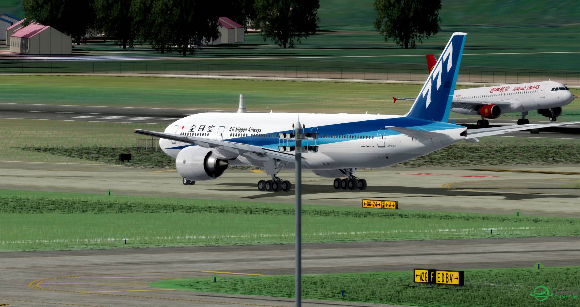 ANA全日本航空 长春龙嘉 落地 大阪关西国际机场-5561 