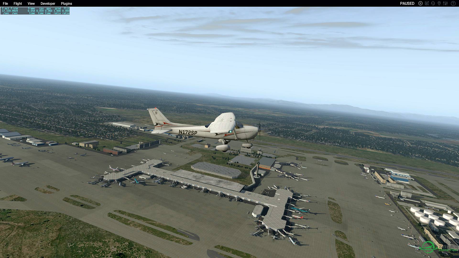 【XP11】1080P全高特效晒图，默认地景-933 