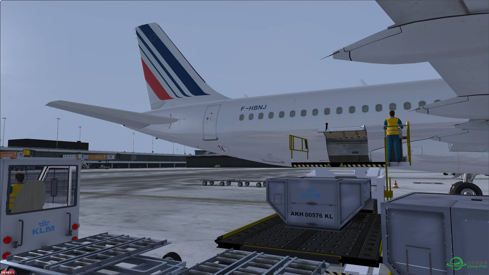 法航AF1741 阿姆斯特丹-巴黎戴高乐机场-5523 