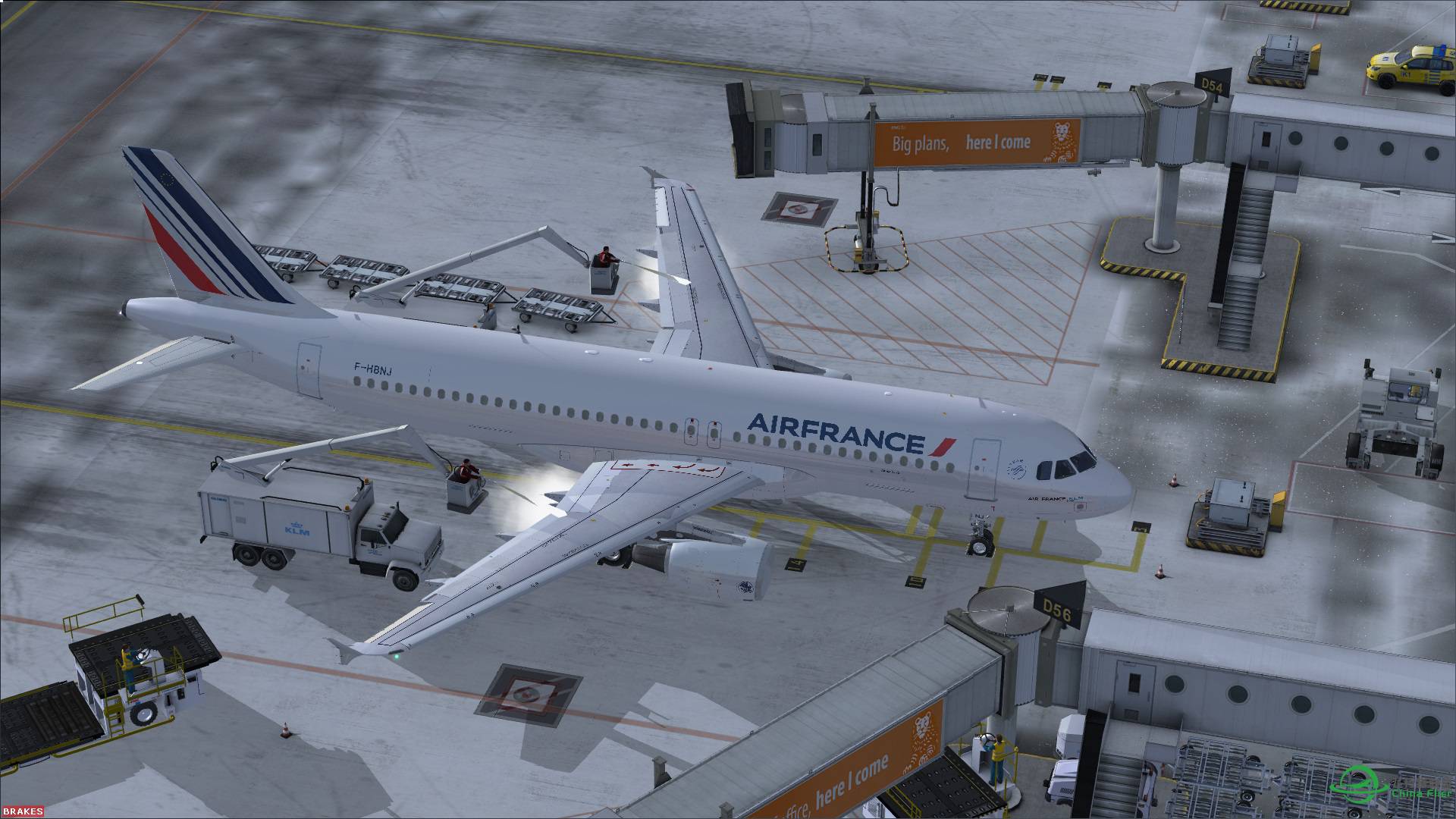 法航AF1741 阿姆斯特丹-巴黎戴高乐机场-6482 