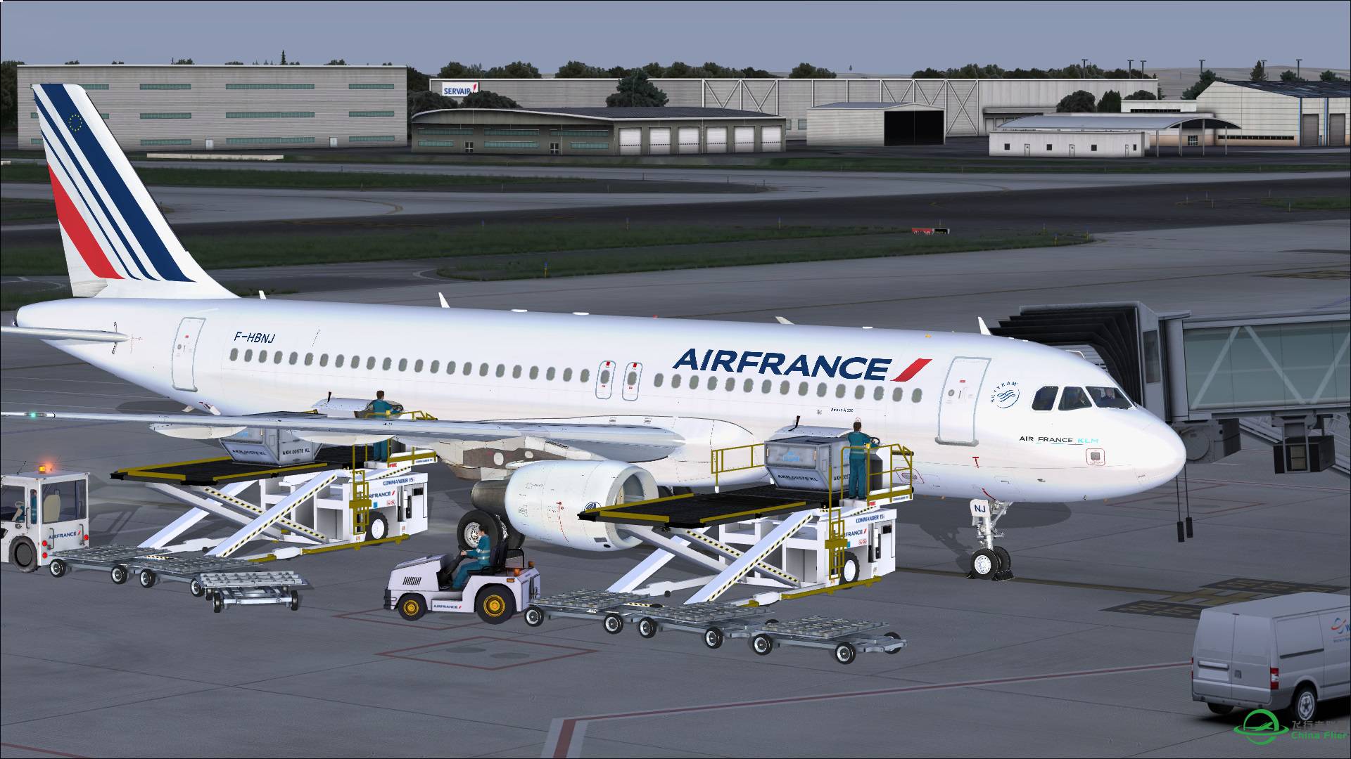 法航AF1741 阿姆斯特丹-巴黎戴高乐机场-7132 