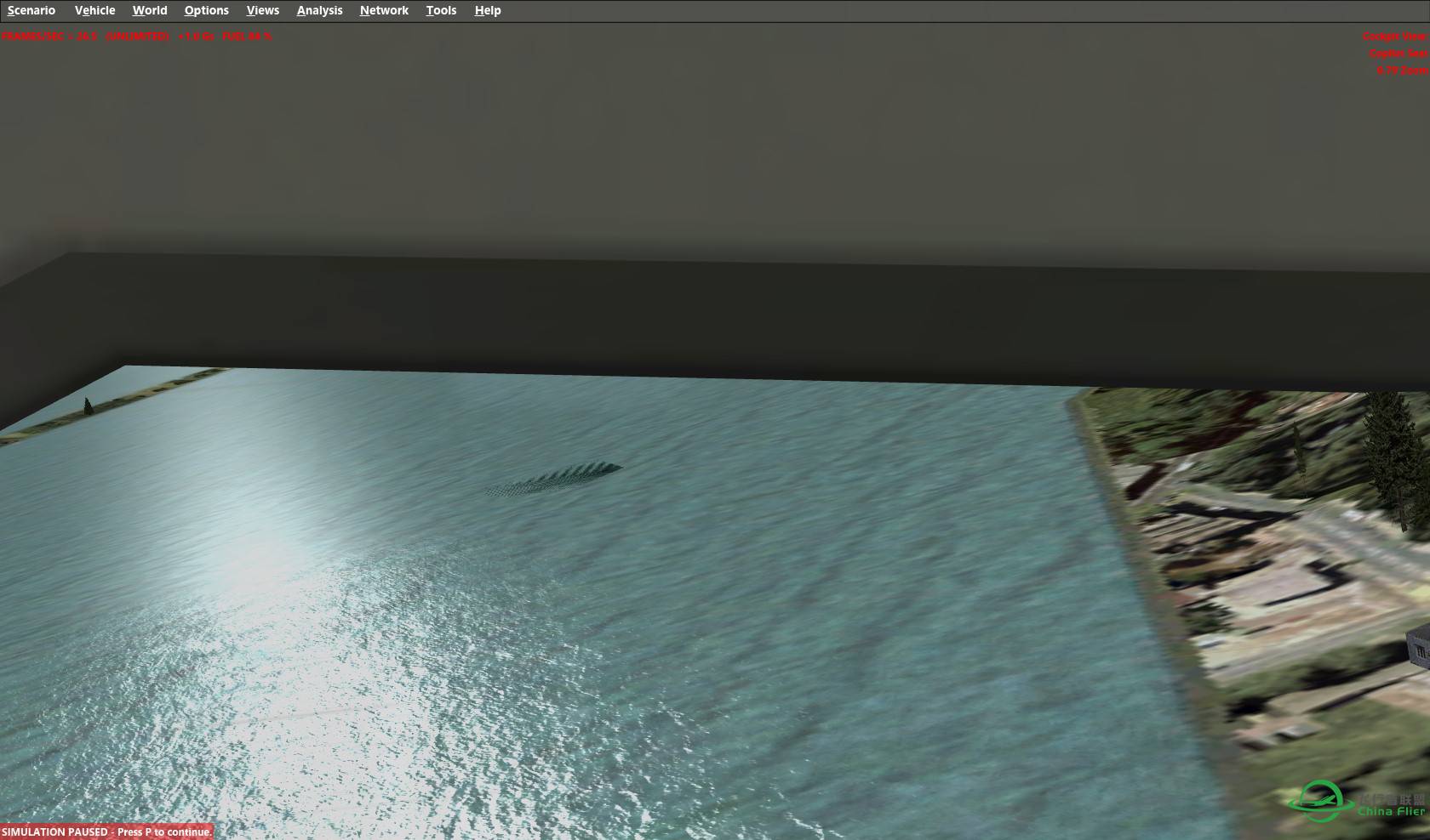 我的P3D水面上这些黑块是怎么回事啊?-8440 