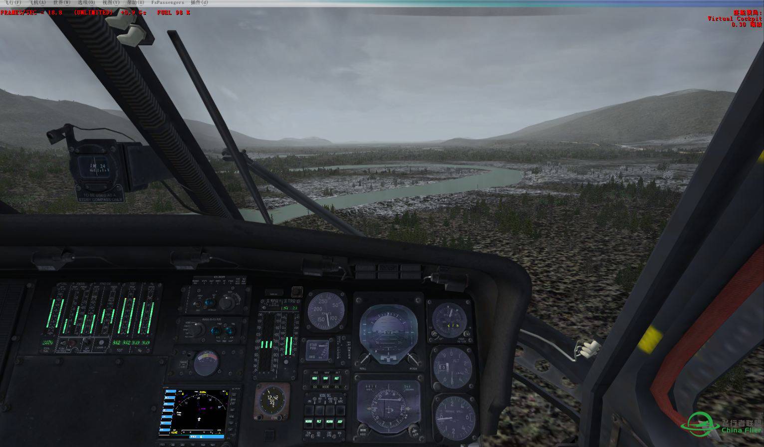 不知道是我的设置问题还是P3D对雾的表现不好-8836 