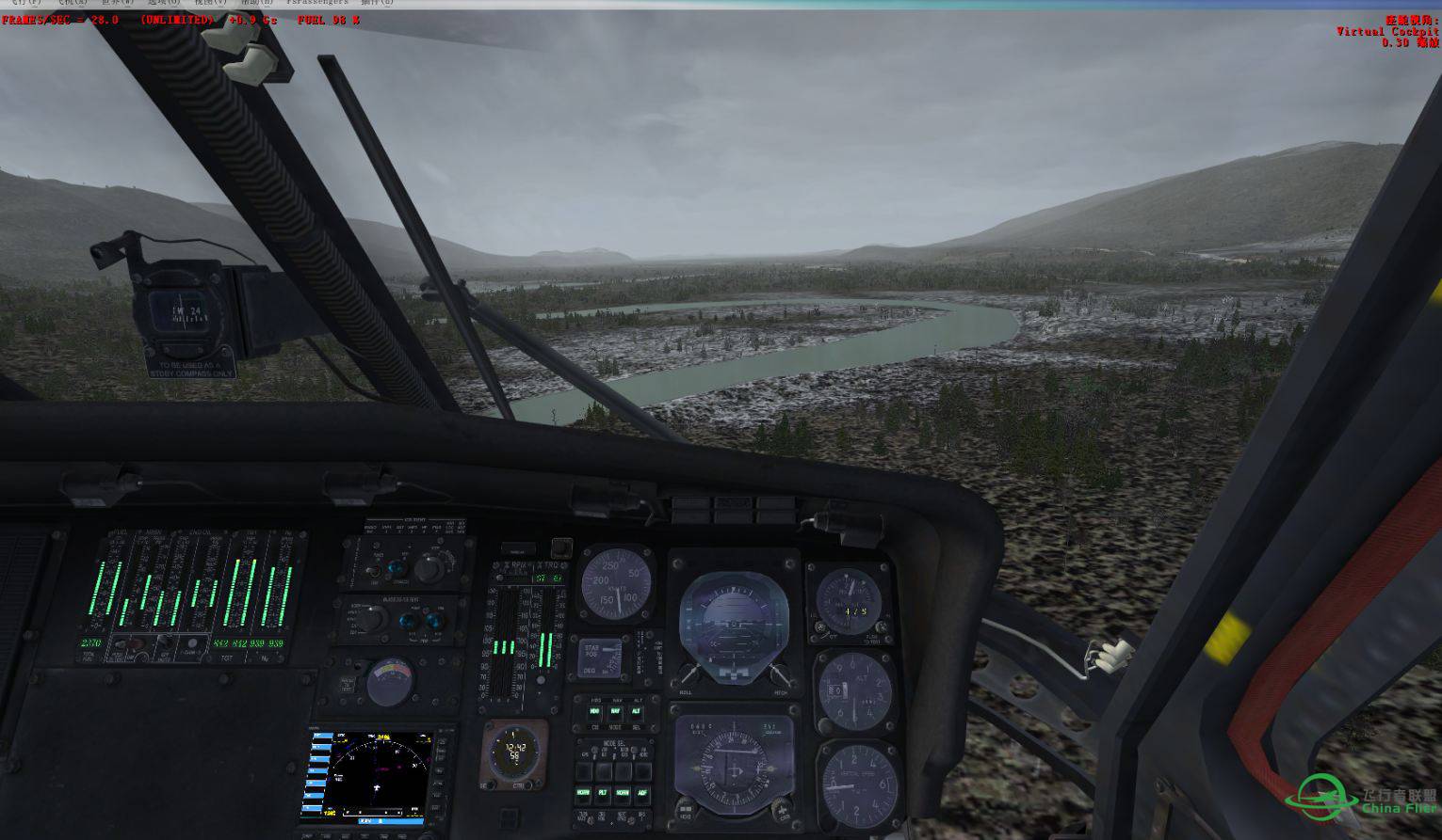 不知道是我的设置问题还是P3D对雾的表现不好-6393 